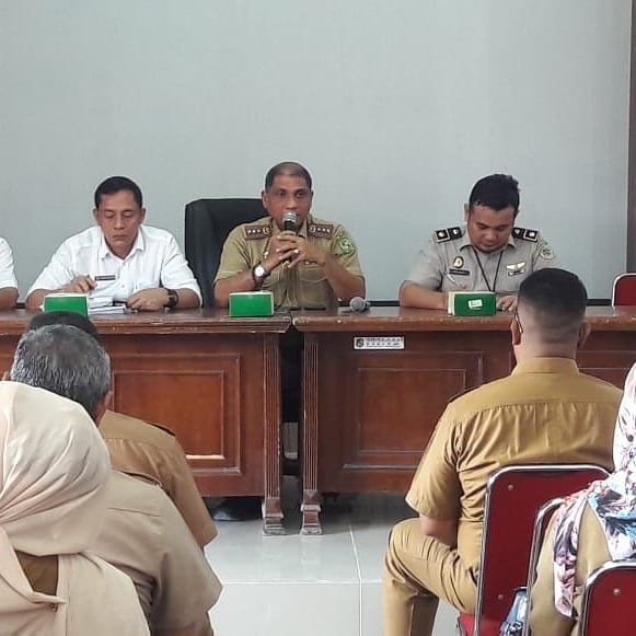 Rapat Koordinasi Bersama Badan Pertanahan Nasional (BPN) tentang pelaksanaan Pendaftaran Tanah Sistemtis Lengkap (PTSL)